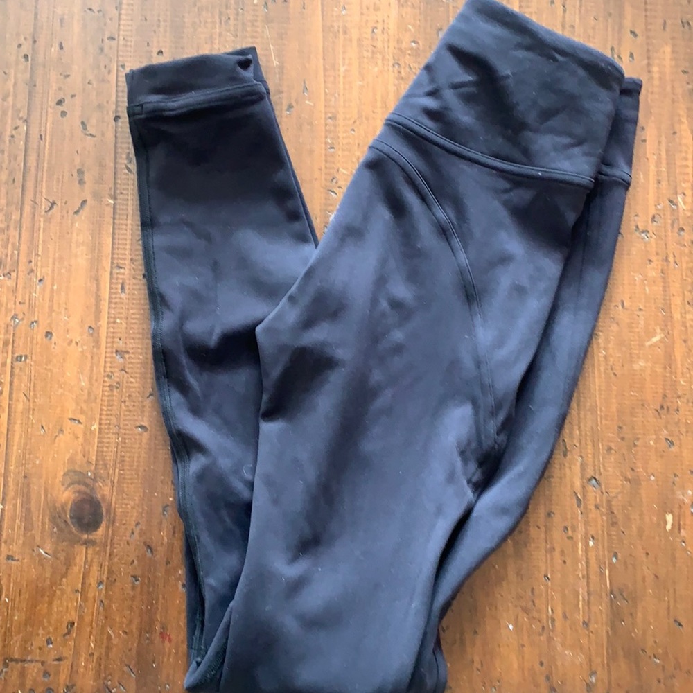Lulu lemon leggings with knee slits